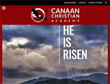 Tablet Screenshot of canaanchristianacademy.org